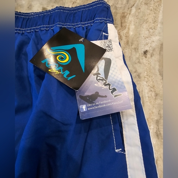 KANU SURF Men's Barracuda Royal Blue swim trunks Shorts drawstring front XXL - Picture 3 of 10